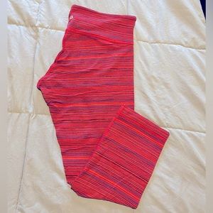 Lululemon Wunder Under Tight - Pink and Navy - Size 10